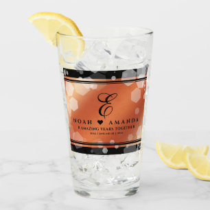 Elegant 8. 32. Bronzene Hochzeitsjubiläum Glas