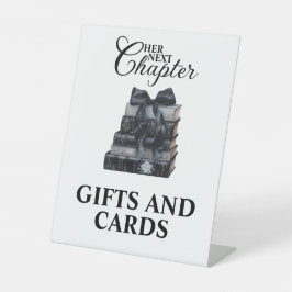 Elegant A New Chapter Bridal Shower Tabletop Sockelschild