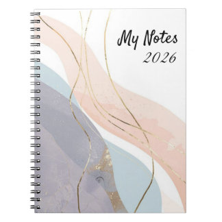 Elegant Abstract Gold Foil Professional Notebook Notizblock
