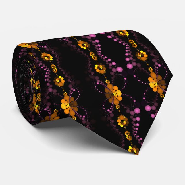 Elegant Abstrakt Geometry Neck Tie Krawatte (Gerollt)