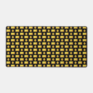 Elegant abstrakt golden und schwarz schreibtischunterlage