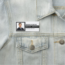 Elegant & Add-Logos Beruflicher Mitarbeiter Namensschild