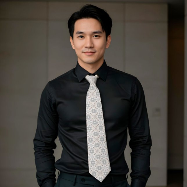 Elegant Aesthetics Spanish Geometric Pattern Tie Krawatte (Von Creator hochgeladen)