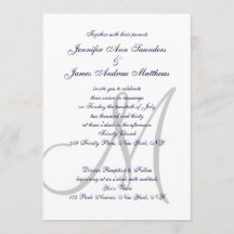Elegant Affair Navy Blue Gray Mit Monogramm Weddin