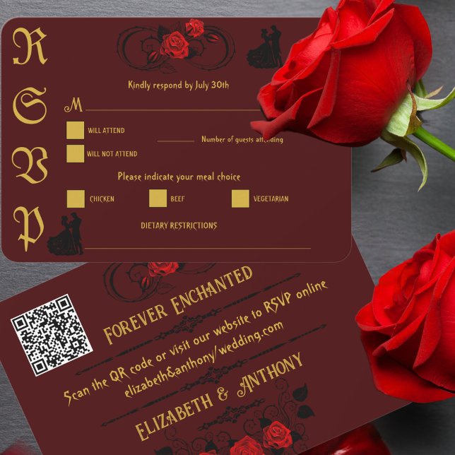 Elegant Affair RSVP Karte (Von Creator hochgeladen)