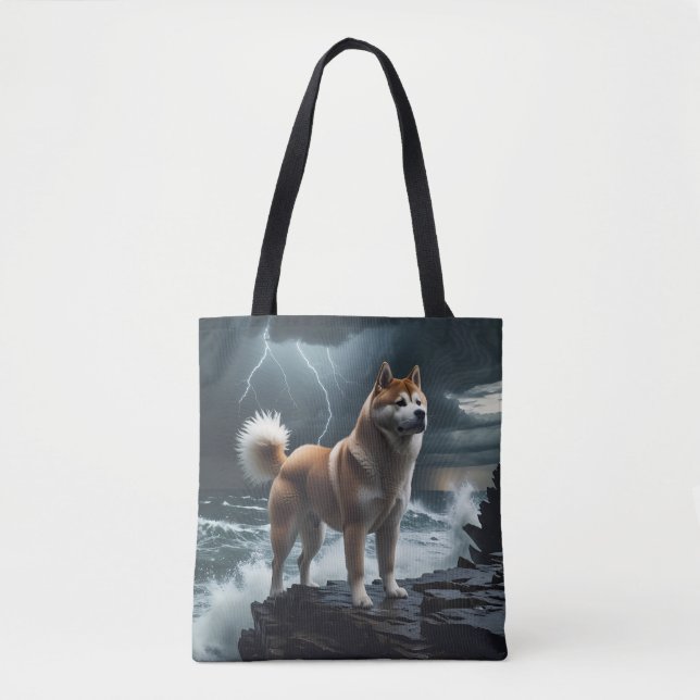 Elegant Akita Shoulder Tasche (Vorderseite)