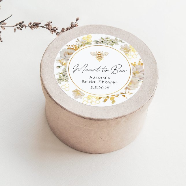 Elegant als Brautparty Runder Aufkleber (Von Creator hochgeladen)