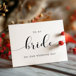 Elegant an meine Braut auf unserer Hochzeitstagska