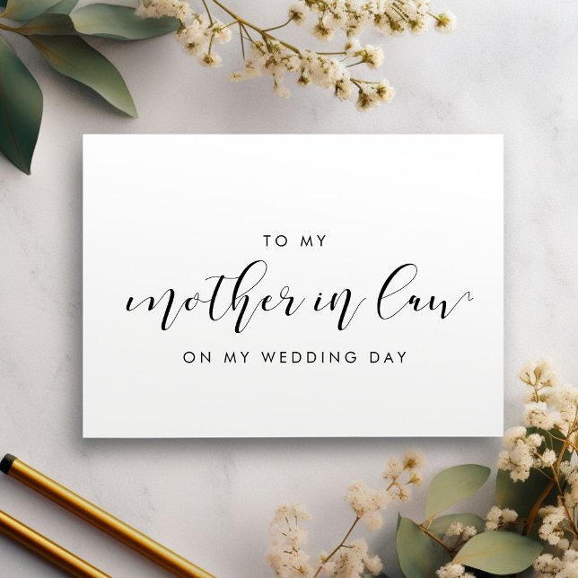 Elegant an meine Schwiegermutter auf meiner Hochze Einladung (Von Creator hochgeladen)