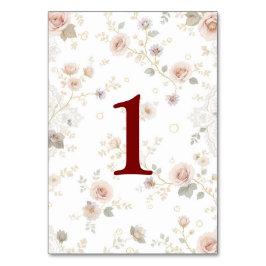 Elegant and customizable table numbers tischnummer