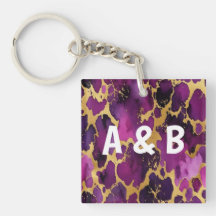 Elegant and modern glamorous gold purple marble