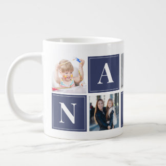 elegant and modern nana photo collage Jumbo-Tasse