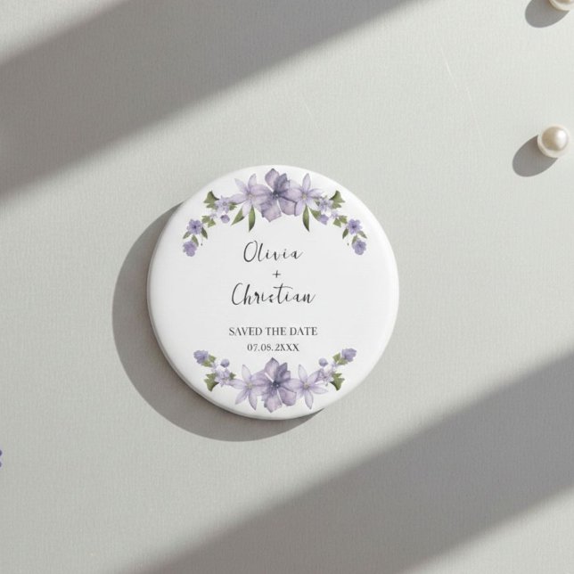 Elegant and Personalized Save the Date Magnet (Von Creator hochgeladen)