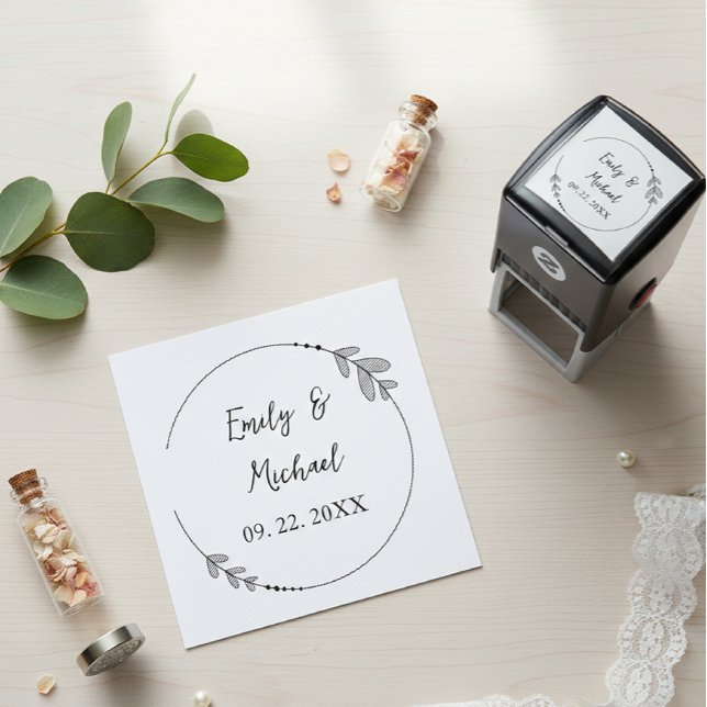 Elegant and Personalized Wedding Stamps – Custom Permastempel (Von Creator hochgeladen)