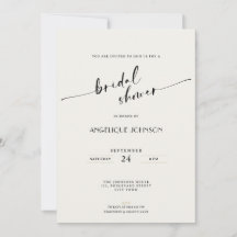 Elegant and Simple - Minimalist Bridal Shower