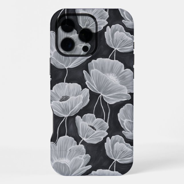 Elegant and Whimsical Poppies iPhone Hülle (Rückseite)
