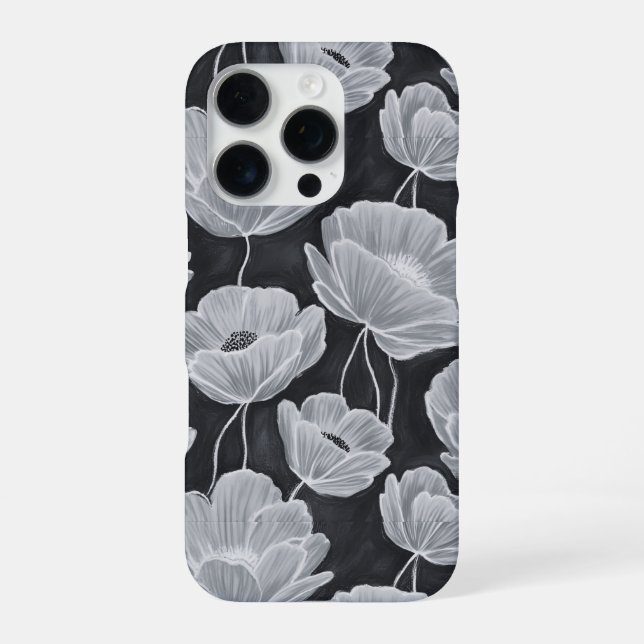 Elegant and Whimsical Poppies iPhone Hülle (Rückseite)