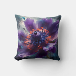Elegant Anemone Blume Kissen