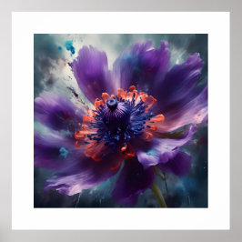 Elegant Anemone Blume Poster