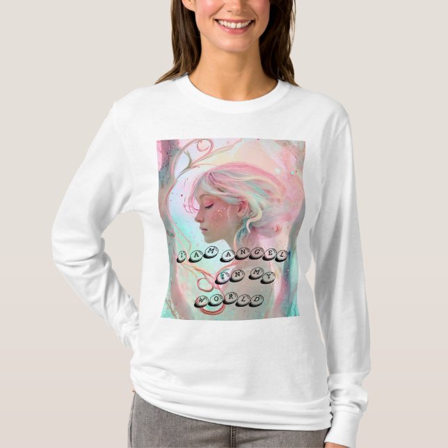 Elegant Angel Graphic T-Shirt - Himmlisch Design T (Vorderseite)