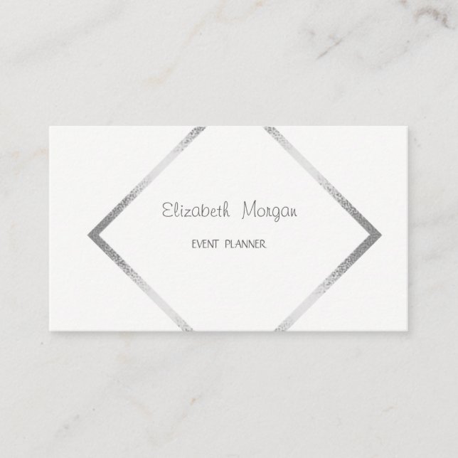 Elegant anspruchsvoll Beruflich geometrisch Visitenkarte (Vorderseite)