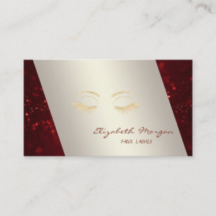 Elegant anspruchsvoll modern,Bokeh,Lashes Visitenkarte