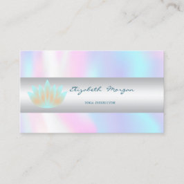 Elegant anspruchsvoll modern,Lotus,holografisch Visitenkarte