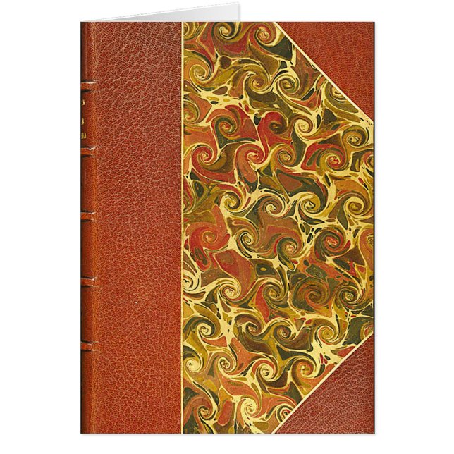 Elegant Antique Book, Ornate Swirl Pattern (Vorne)
