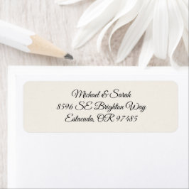 Elegant Antique Ivory Return Address