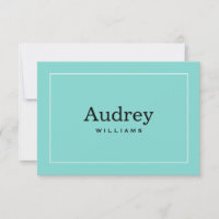 Elegant Aqua Blue Custom Bride Name Monogram