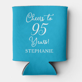 Elegant Aqua Blue freut sich auf 95 Jahre 95. Gebu Dosenkühler