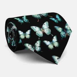 Elegant Aquamarin Butterfly Neck Tie Krawatte