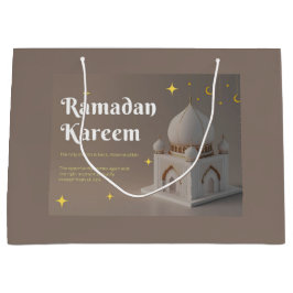 Elegant Arabic Calligraphy Ramadan Wishes Große Geschenktüte