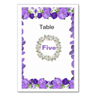 Elegant Arch Floral Wedding Table Number Card  Tischnummer