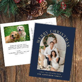 Elegant Arch Foto Frohe Weihnachten Blau