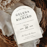 Elegant Arch Luxe Paper Wedding