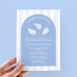 Elegant Arch Oyster Roast Couples Wedding Shower Einladung