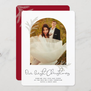 Elegant Arch UNSERE ERSTEN CHRISTMAS Modernes Sp Feiertagskarte