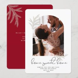 Elegant Arch | ZUHAUSE SWEET ZUHAUSE Modern Spruce Feiertagskarte