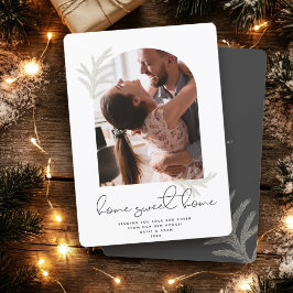 Elegant Arch | ZUHAUSE SWEET ZUHAUSE Modern Spruce Feiertagskarte