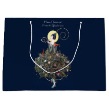 Elegant Art Deco Fashion Christmas Tree Retro