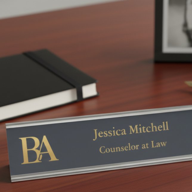 Elegant Attorney Desk Name Plate Schreibtischnamensplakette (Von Creator hochgeladen)