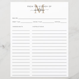 Elegant aus der Küche der Gold Monogram Rezept