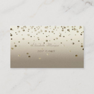 Elegant, ausgezeichnet, einfach, Confetti Visitenkarte