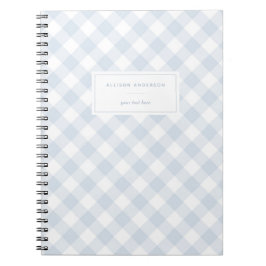 Elegant Baby Blue Buffalo Notebook Notizblock
