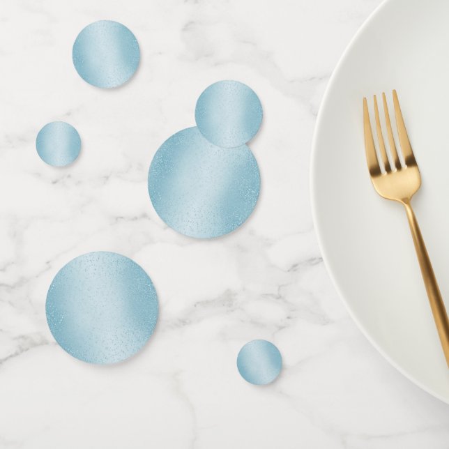 Elegant Baby Blue Glitzer Confetti Konfetti (Gruppe)