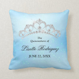 Elegant Baby Blue Quinceanera Custom Kissen
