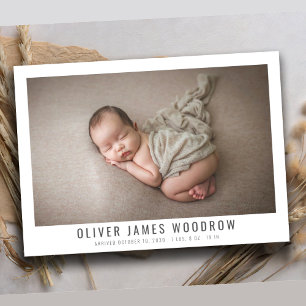 Elegant Baby Foto Collage Geburtserklärung