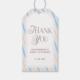Elegant Baby Shower Vielen Dank Geschenkanhänger