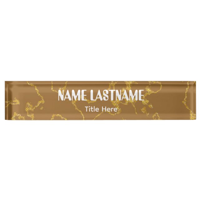Elegant background custom name namensplakette (Vorderseite)